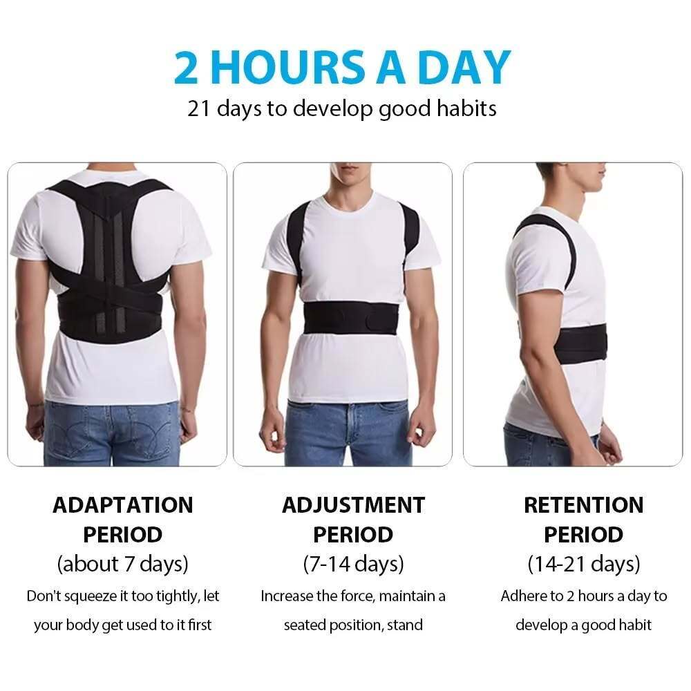 Adjustable Back Posture Corrector/ Slouching Relieve Pain Belt Women Men