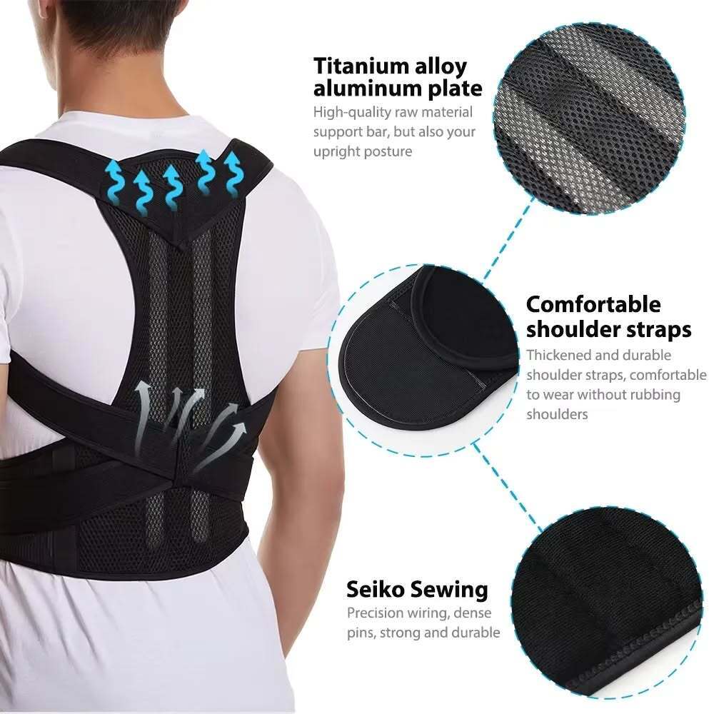 Adjustable Back Posture Corrector/ Slouching Relieve Pain Belt Women Men