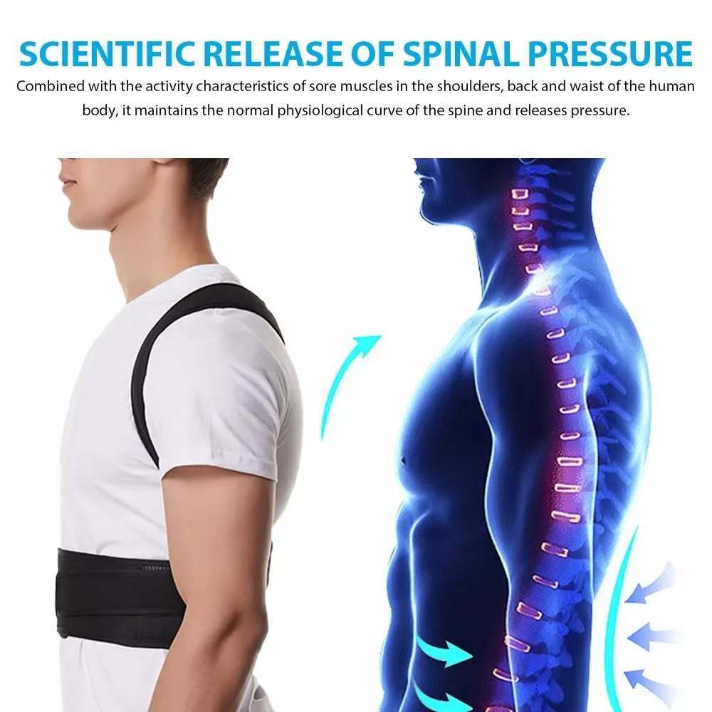 Adjustable Back Posture Corrector/ Slouching Relieve Pain Belt Women Men